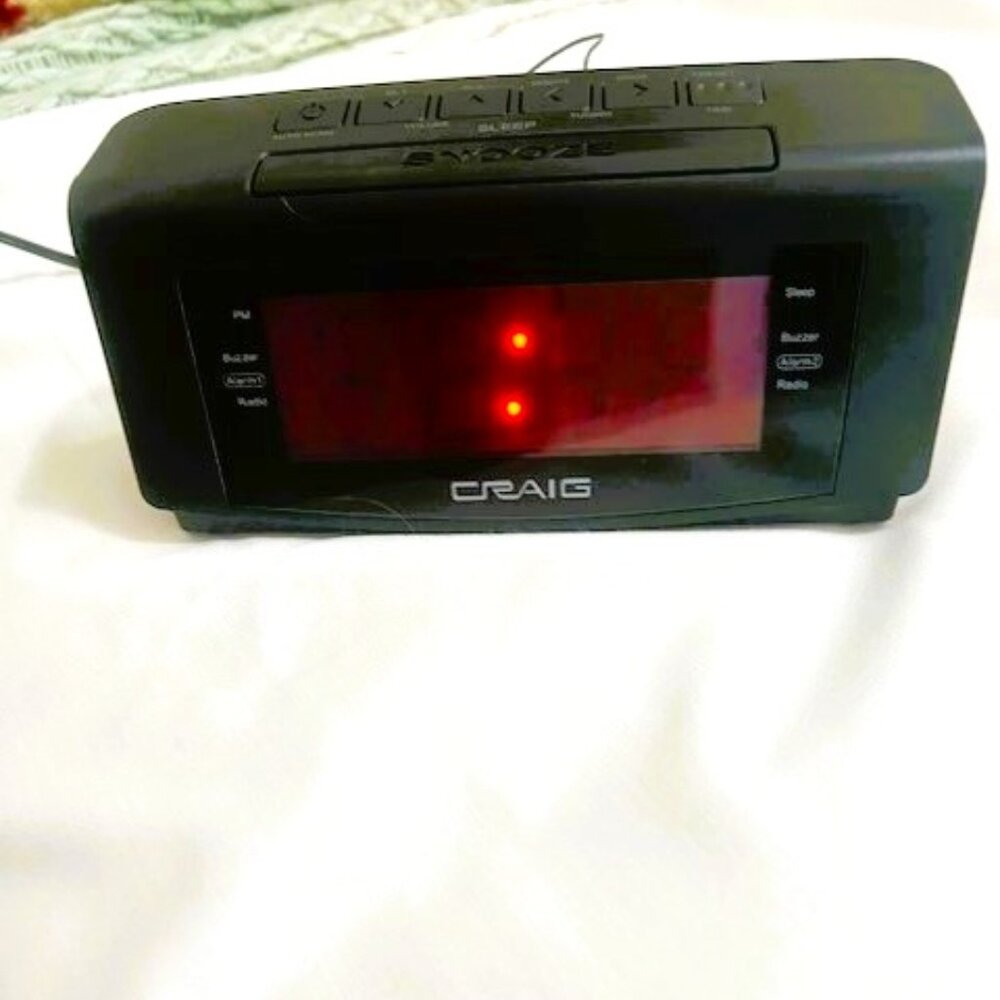 Craig 1.2 in Dual Alarm Clock Digital PLL FM Radio LED Display
